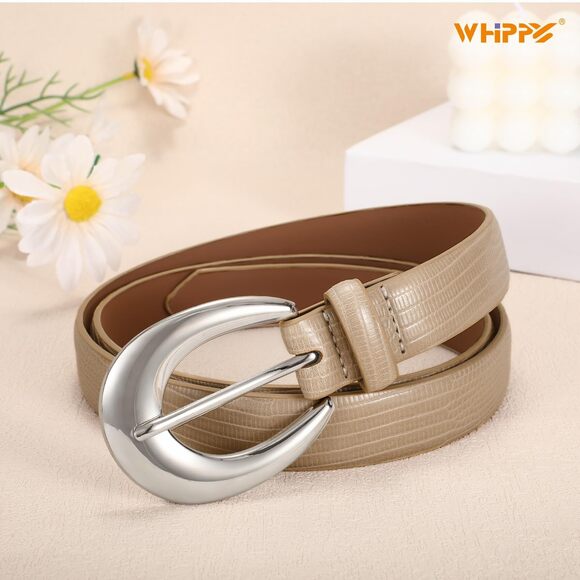 Women Leather Belts For Jeans Pants Dress Fashion Ladies Skinny Leather Belt👌 - Picture 6 of 6